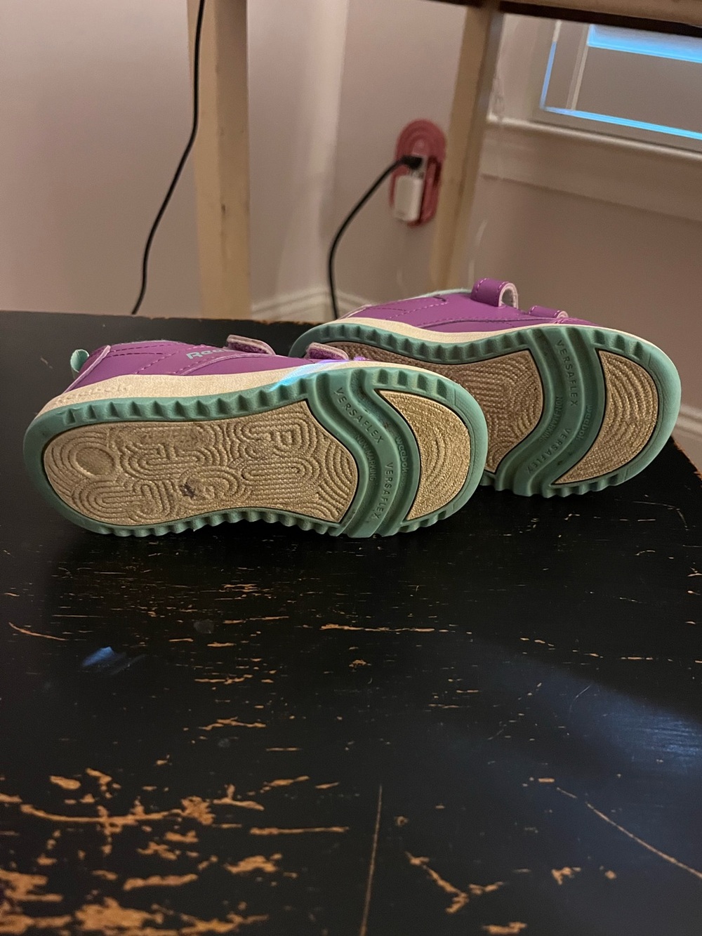 Purple Velcro Reeboks Weeboks - Picture 4 of 4